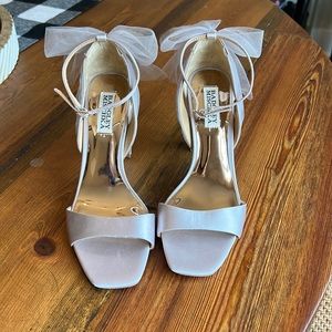 Badgley Mischka Lavendar Kim heel, never worn